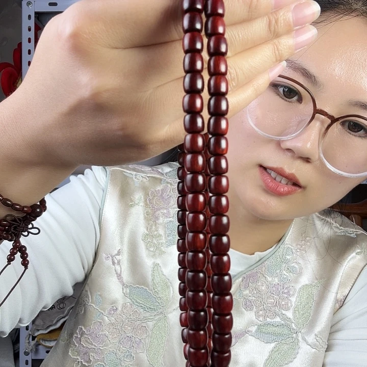 檀香紫檀（小叶紫檀）小叶紫檀7*8老型108