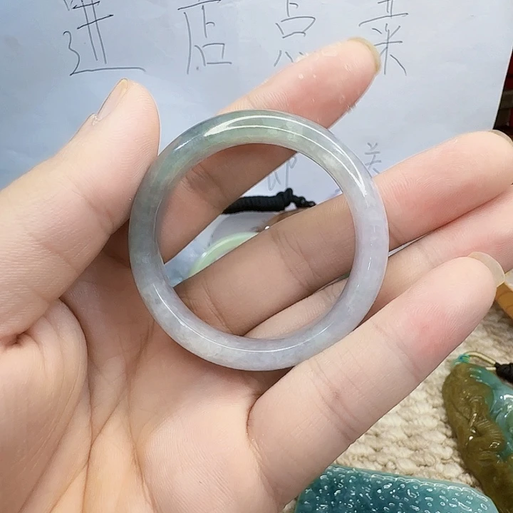 翡翠未镶嵌手镯童镯美货