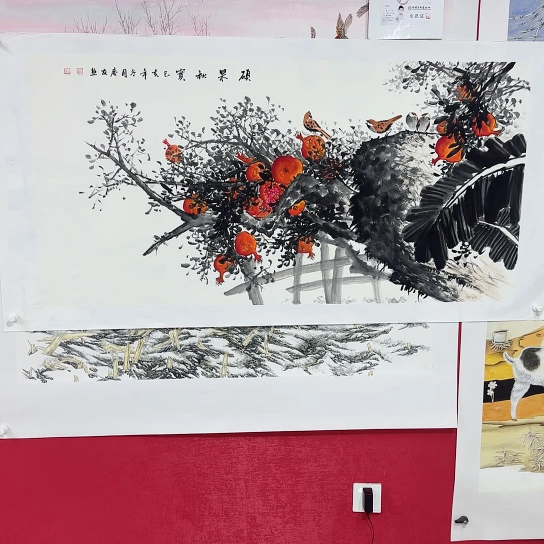 国画精品花鸟系列李老师作品