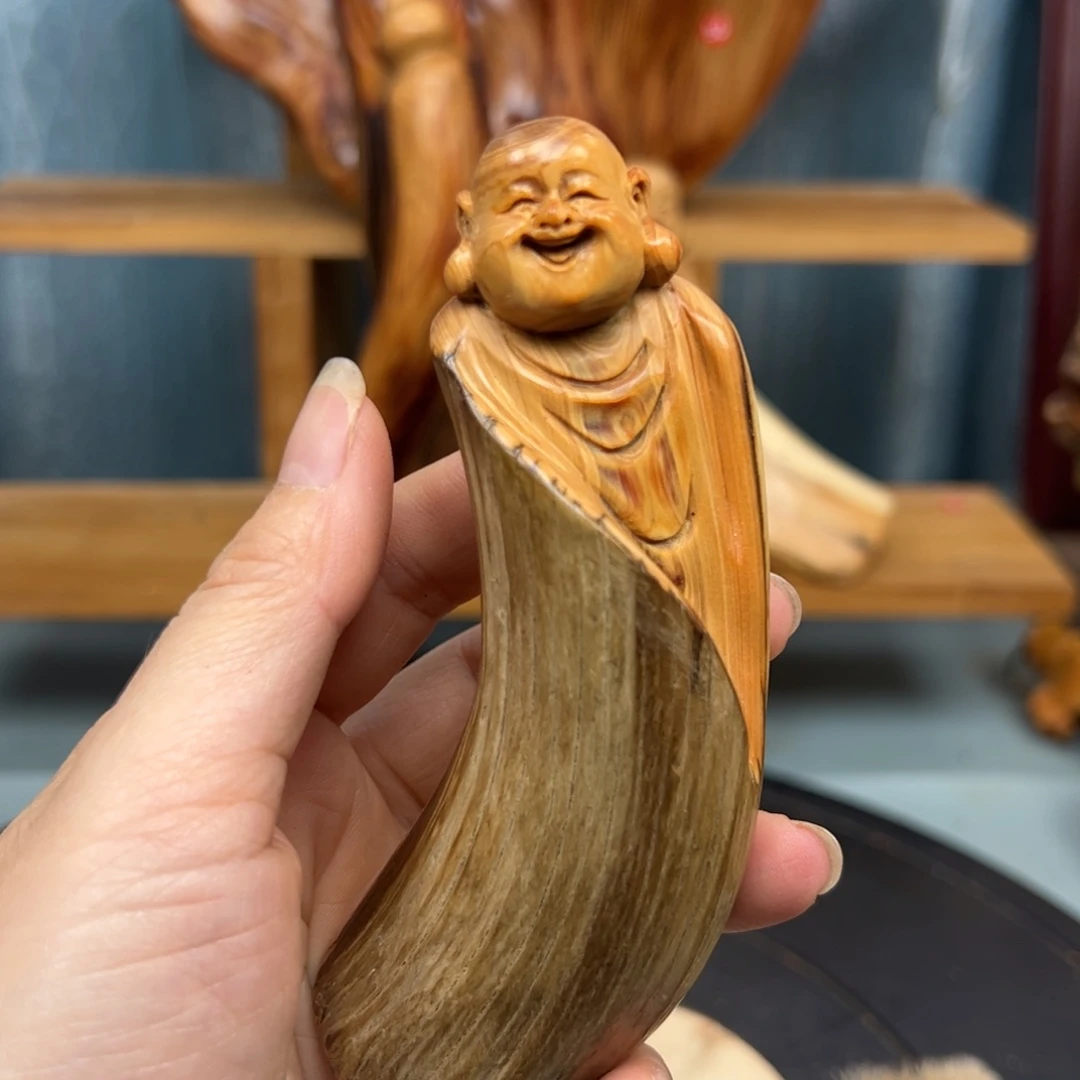 木崖柏木摆件手把件