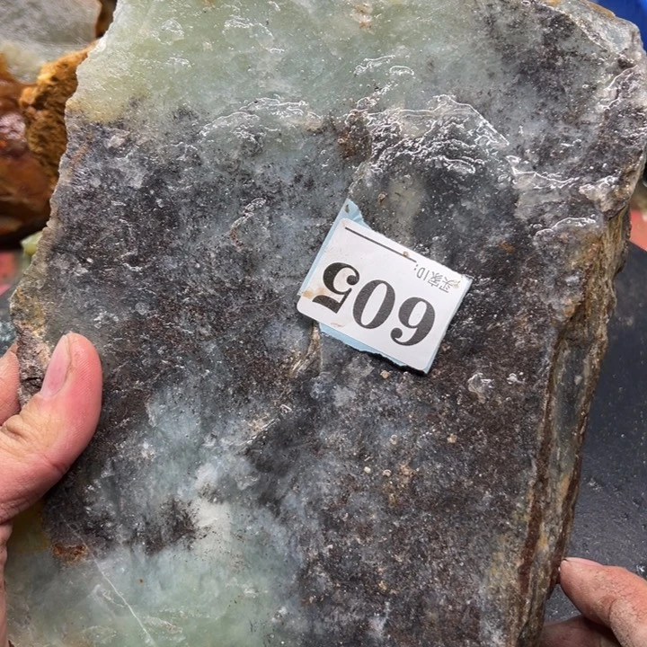 透闪石-蛇纹石玉珠宝奇石未镶嵌隼*