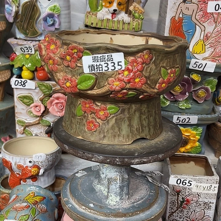 粗陶材质多肉花盆335