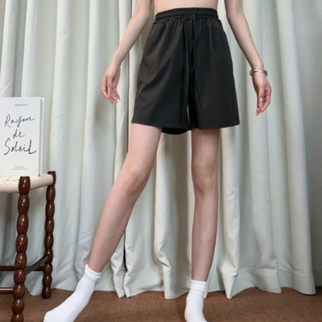 【雪雪清仓】2025新款现代舞短裤透气轻薄速干裤显瘦外穿阔腿五分裤