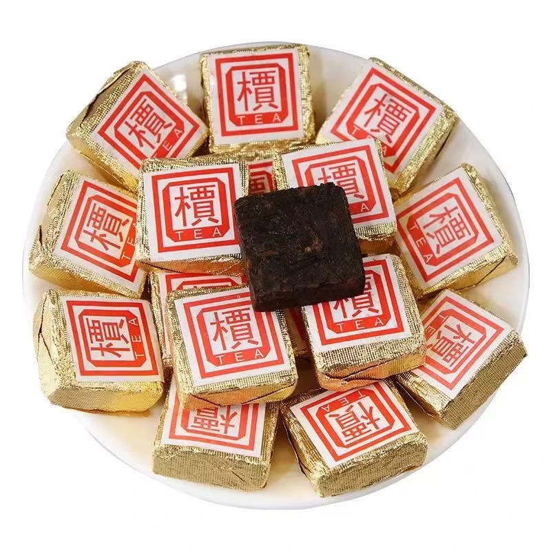 【直播专属】陈年普洱班章金纸 普洱熟茶 小金砖