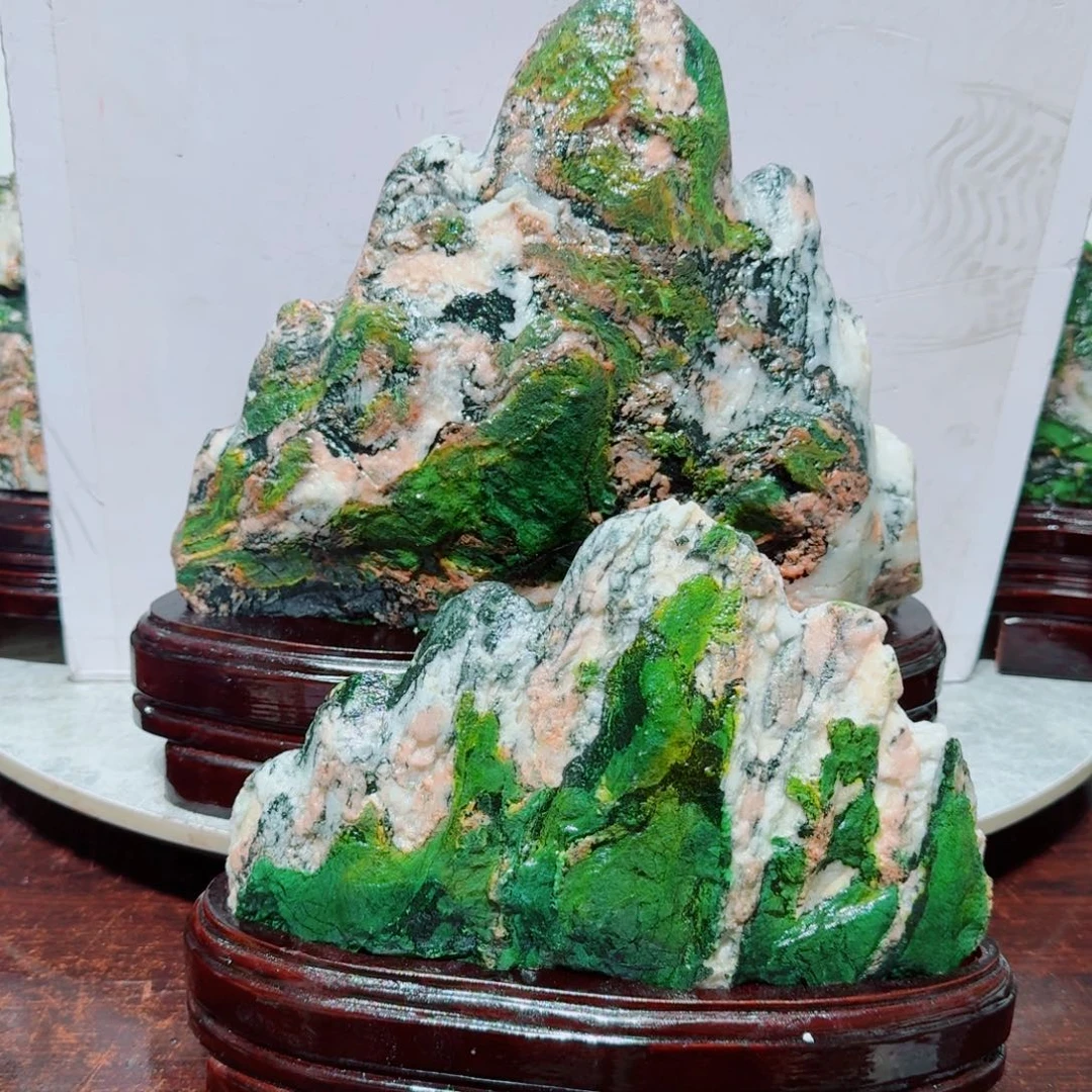 石材青海七彩石摆件