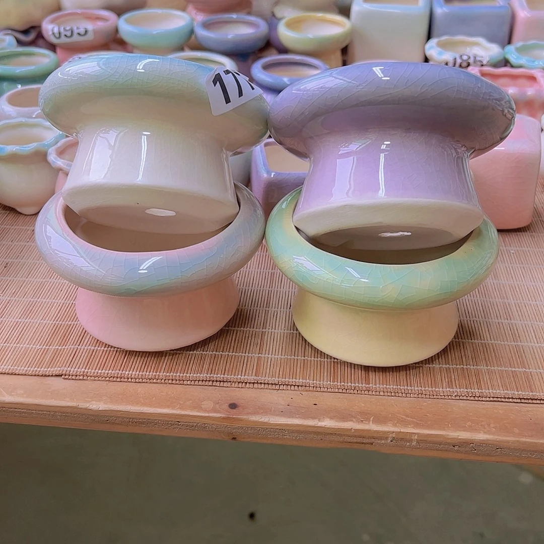 红陶陶瓷花盆当场满12包邮