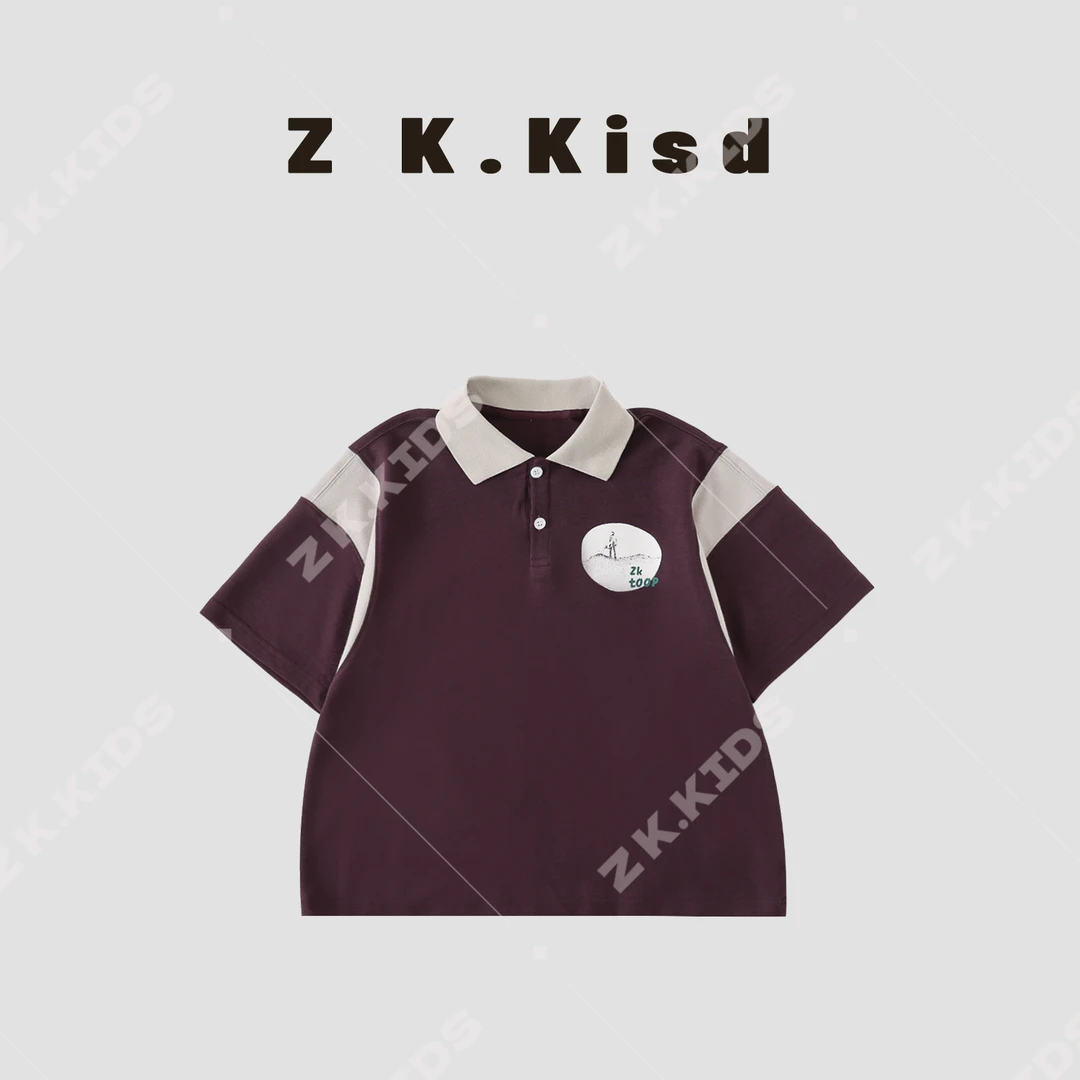 【Z＆K】年夏季男童韩版重工高级质感透气吸汗运动T恤ZK-122255