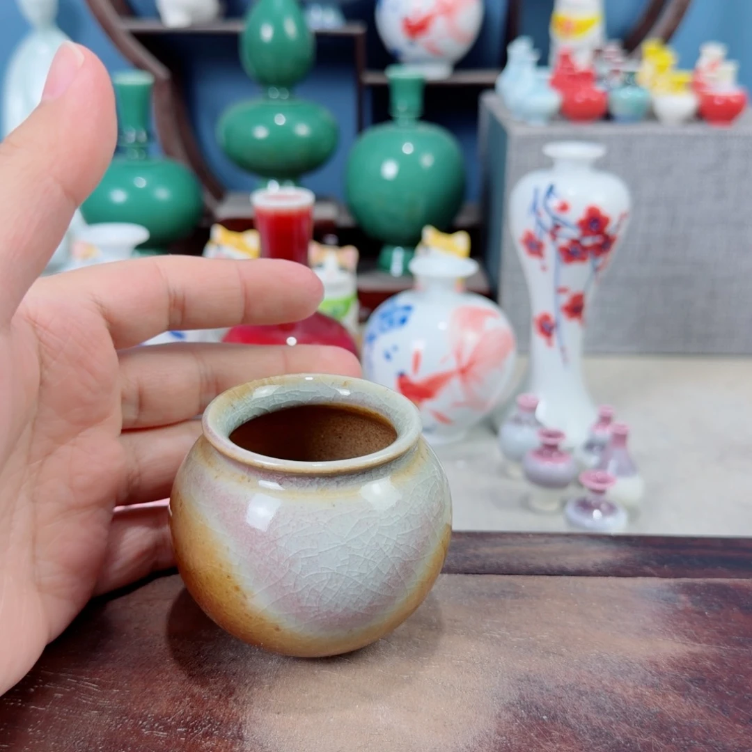 陶瓷手工小花器摆件