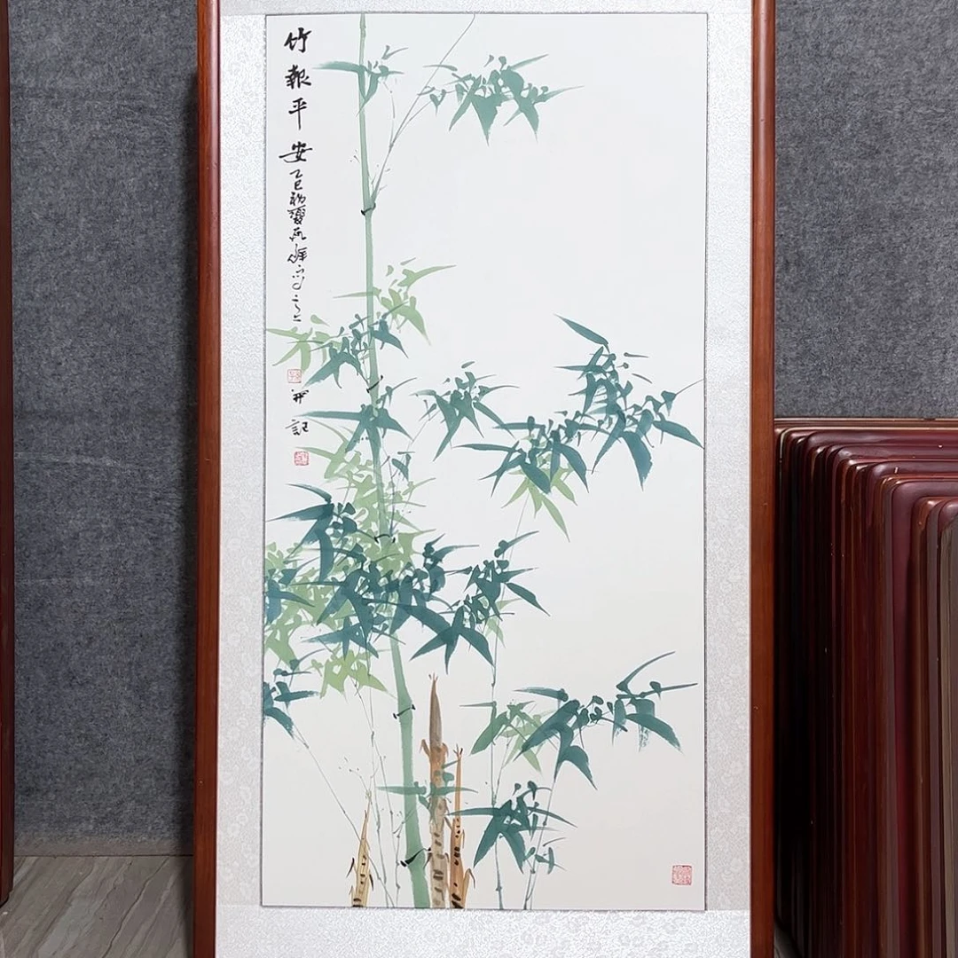 国画书画作品带框63×123