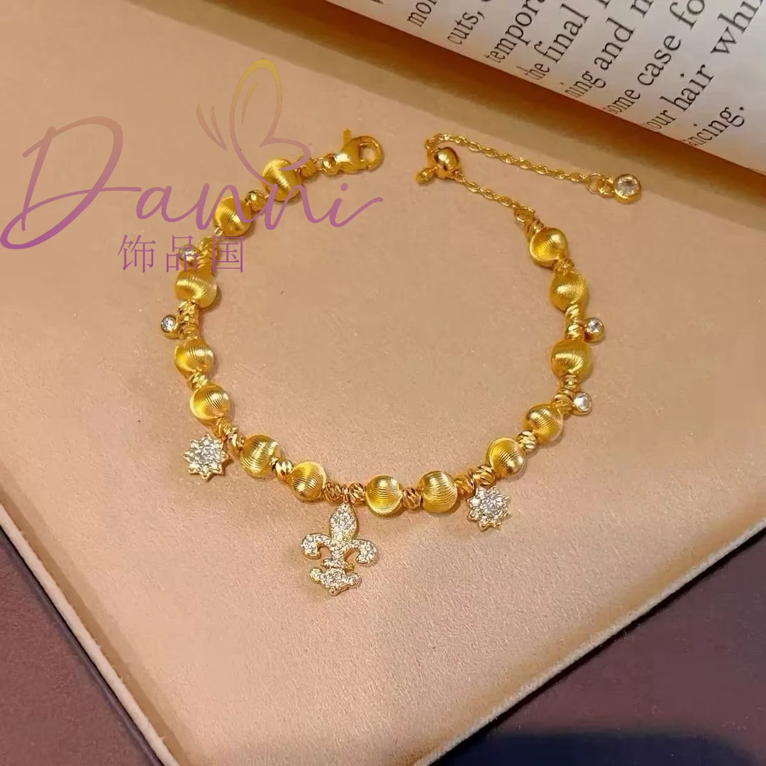 铜合金手链 danni 电钻鸳鸯猫眼珠珠手链