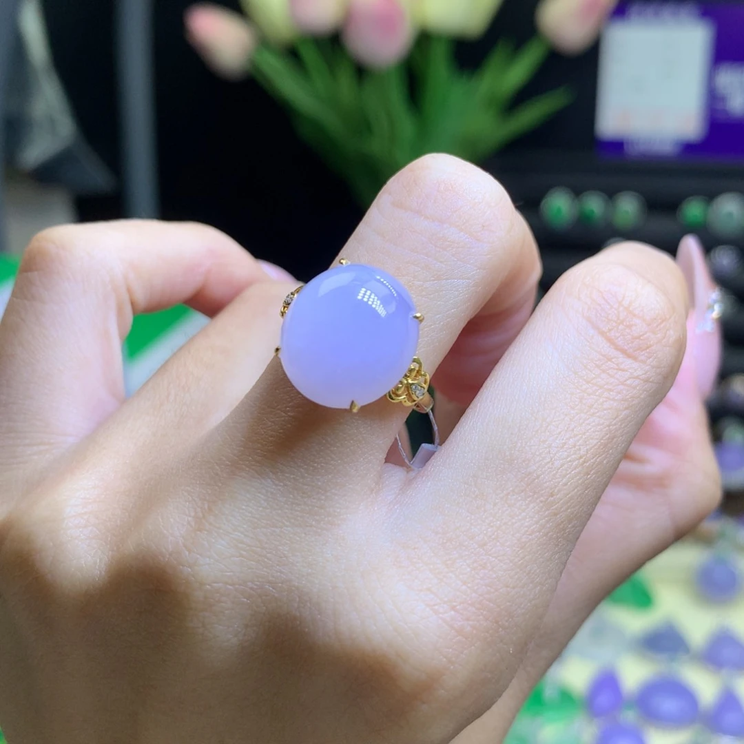 翡翠颈饰18K金镶嵌天然