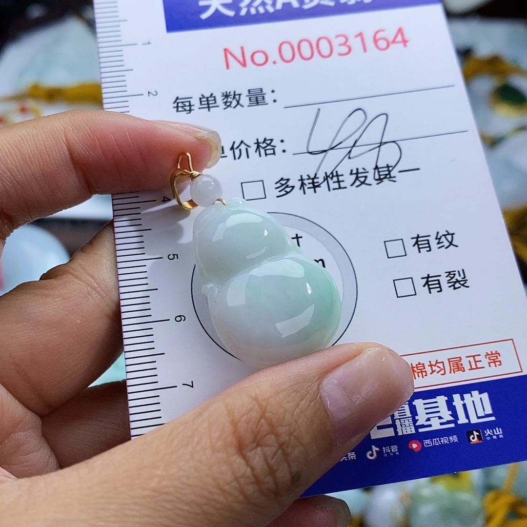 翡翠未镶嵌颈饰3164