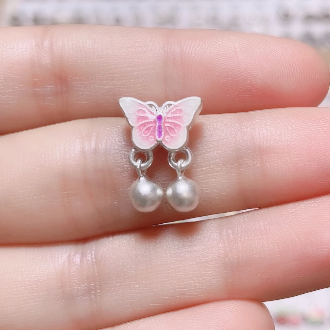 足银珐琅足银3D空心硬银饰品1