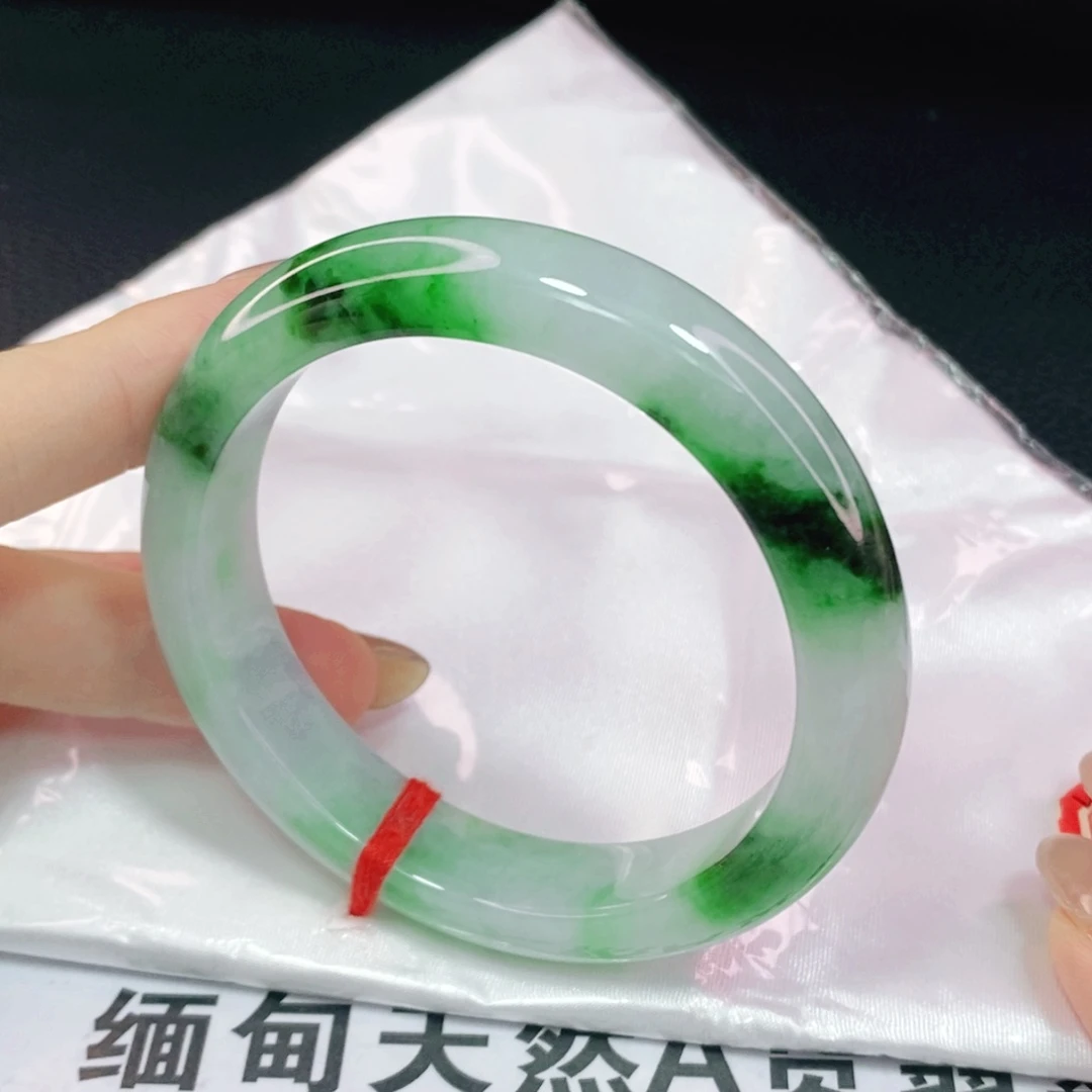 未镶嵌手镯翡翠57.8正圈