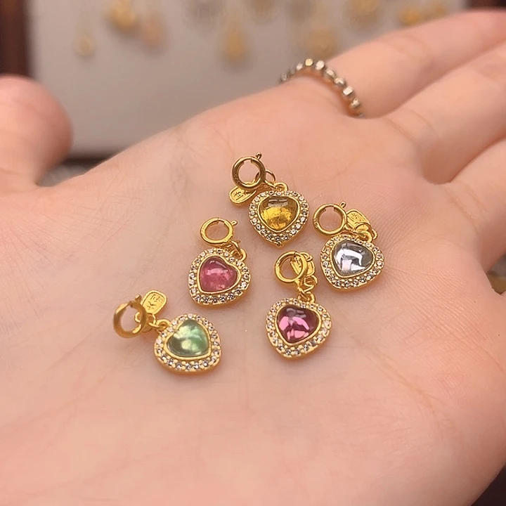 银S925镶嵌颈饰紫晶紫晶925镶嵌28