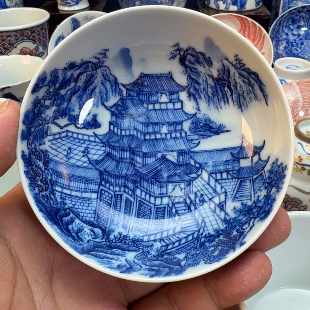 丽***亮杯子景德镇全手工手绘陶瓷