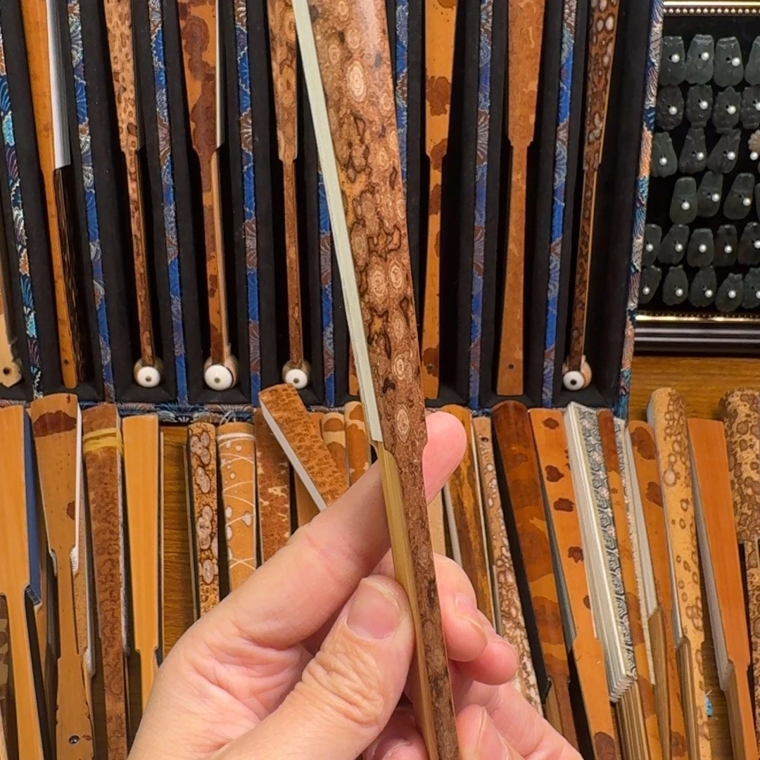 冰***6扇子兵哥扇艺斑竹折扇