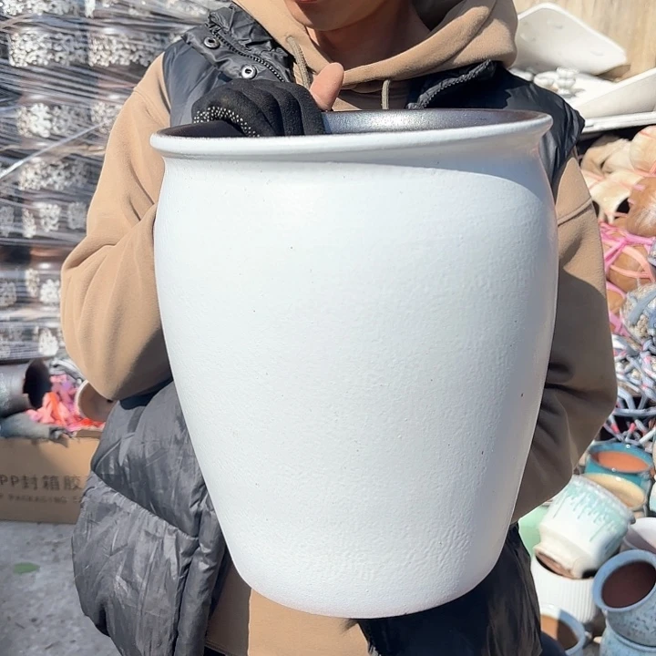 红陶大白盆口径25高度30