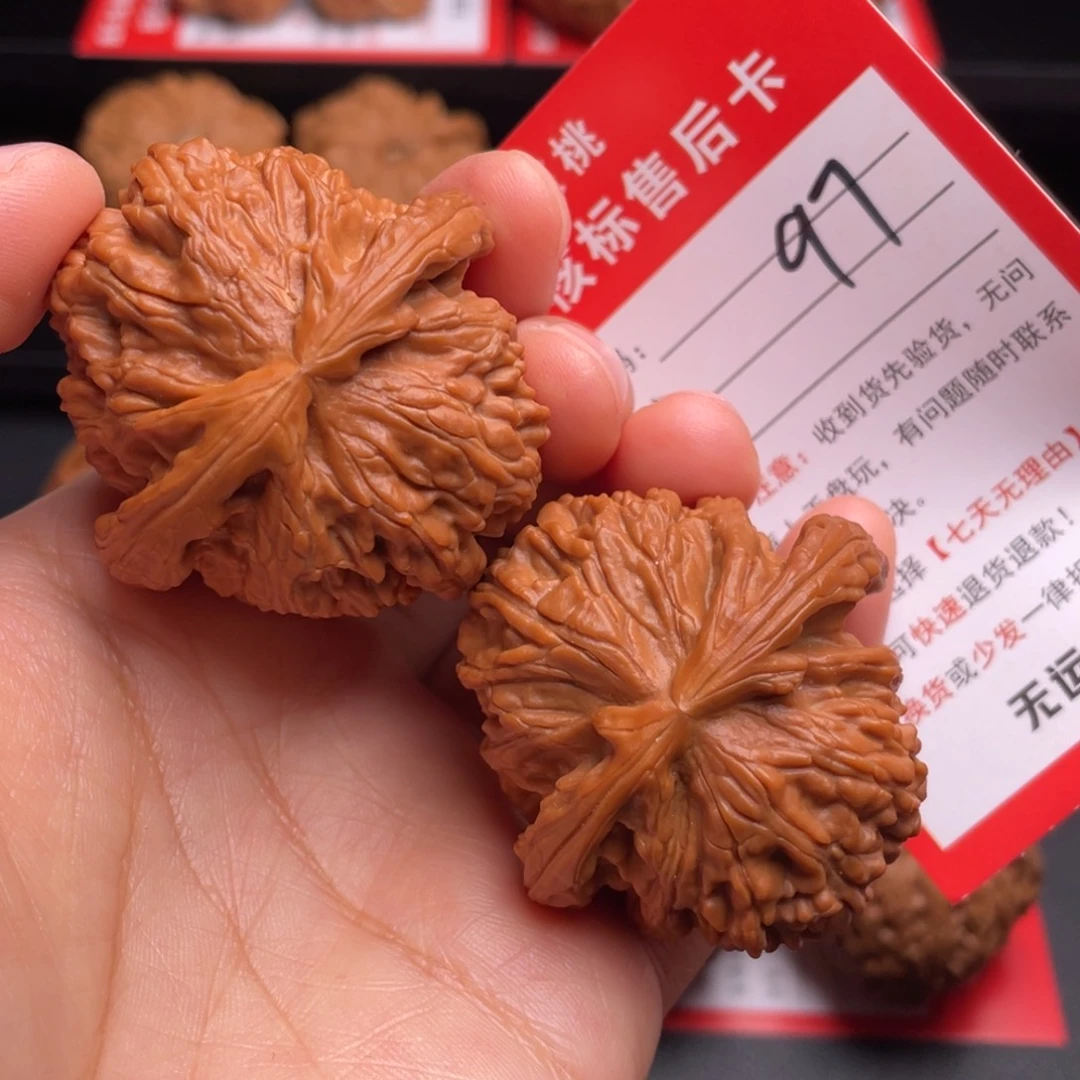 文玩核桃把件白狮子44尺