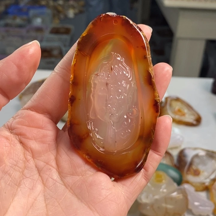 玛瑙/玉髓吊坠(不含链)未镶嵌