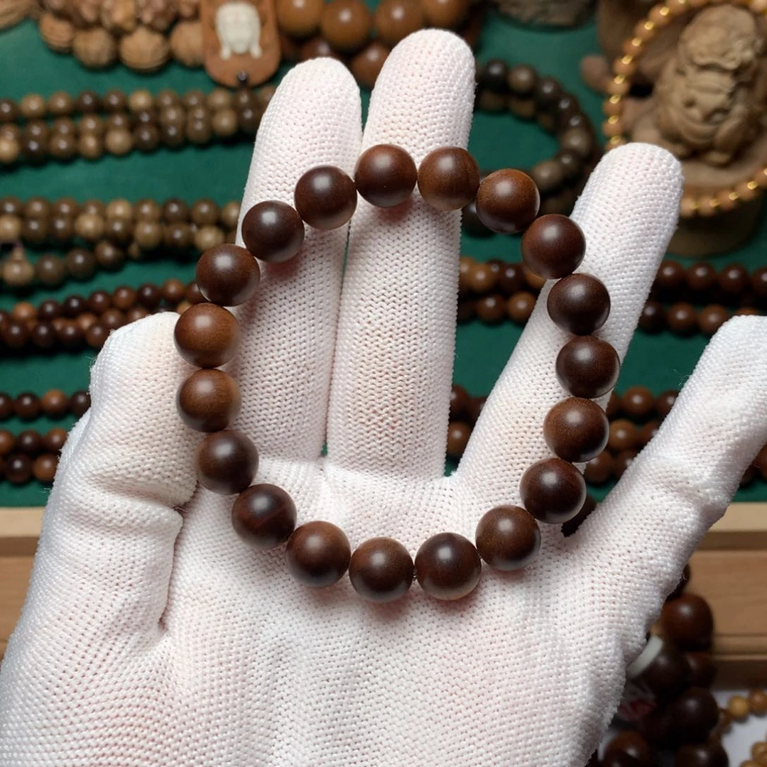 檀香木手串/手链老山檀香1.0横纹黑肉沉水