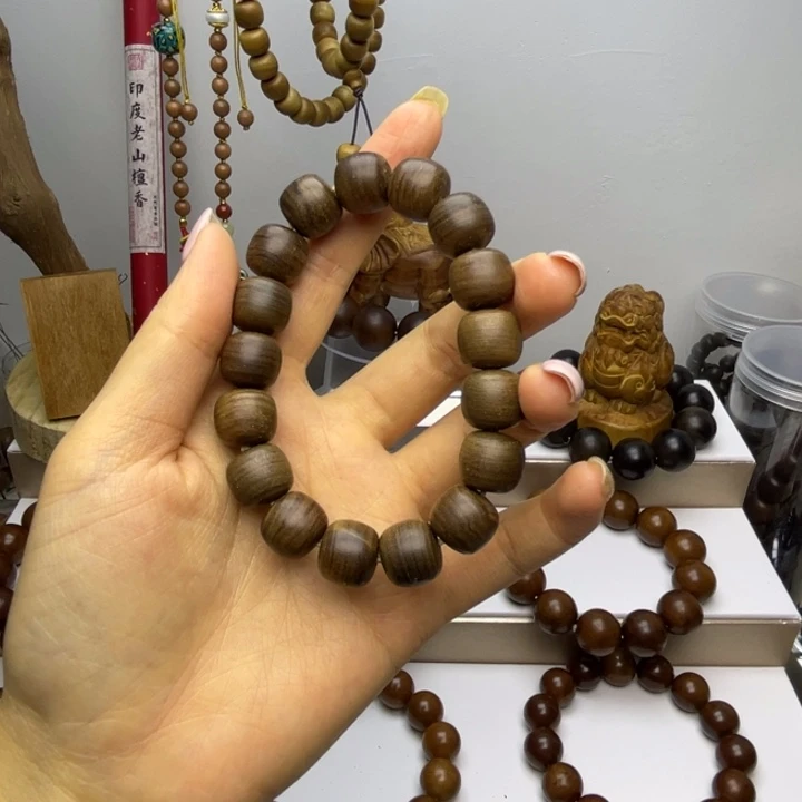 手串/手链檀香木开播福利黑肉1213虎皮树心老料药香