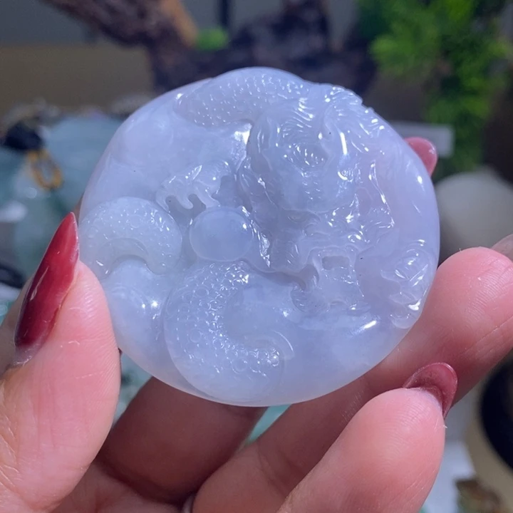 【闪购商品】翡翠未镶嵌颈饰龙牌