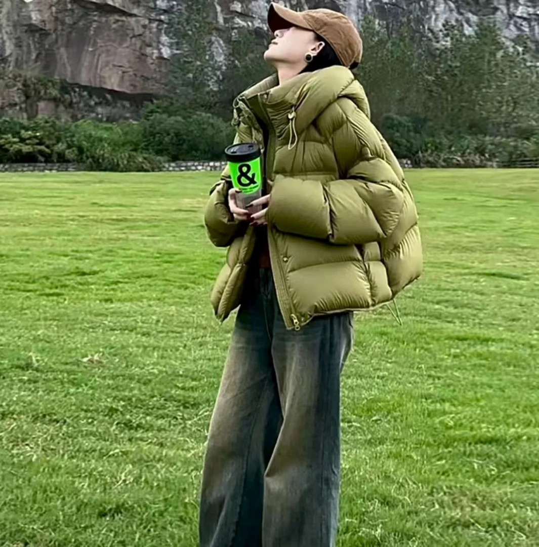 2025韩系新款冬季新款时尚休闲宽松棉袄外套女显瘦加厚保暖棉服