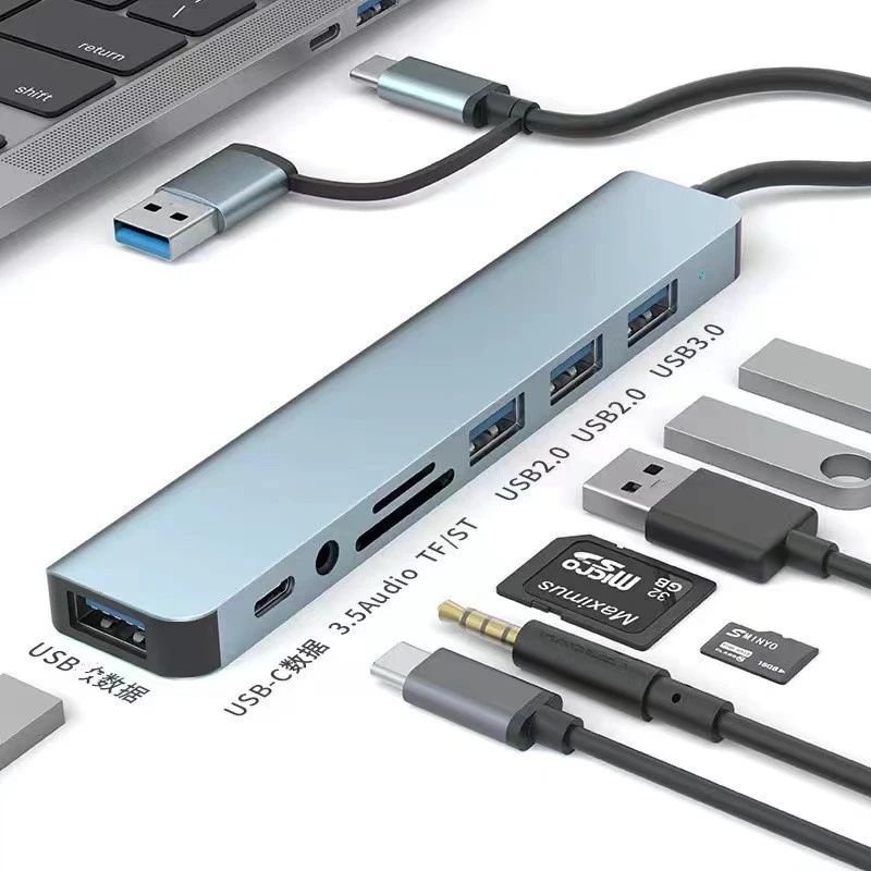 usb3.0扩展器分线器type-c多口笔记本电脑转接一拖四拓展坞集线器