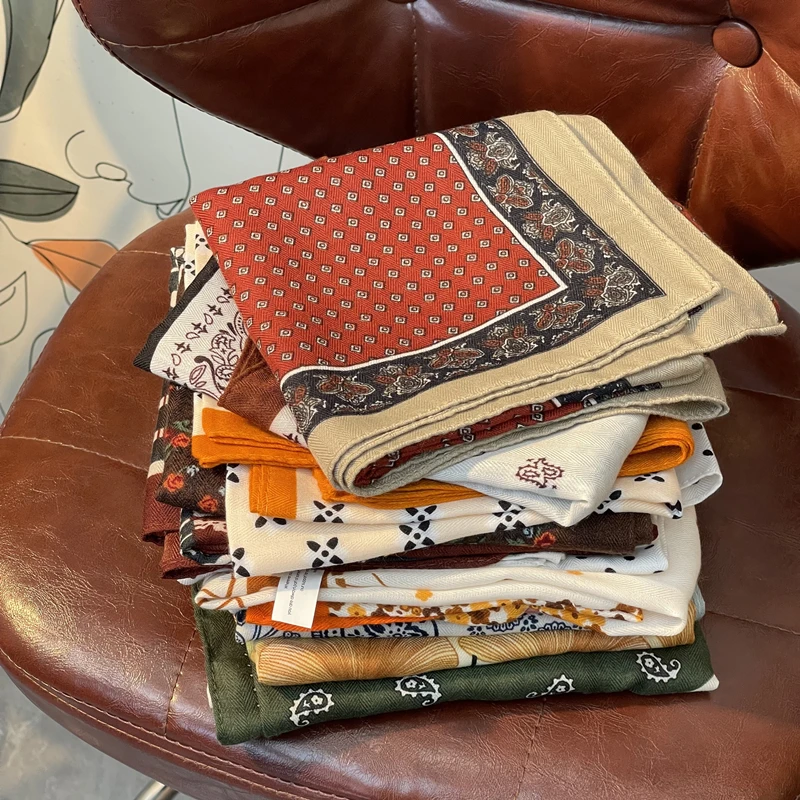 【方巾集合】2025秋冬新款棉柔质感方巾高端百搭时尚女士围巾休闲