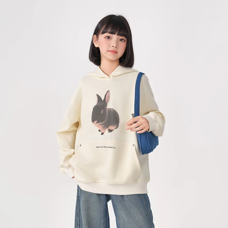 2232女童卫衣新款儿童韩版宽松洋气时髦女孩圆领百搭秋装童装