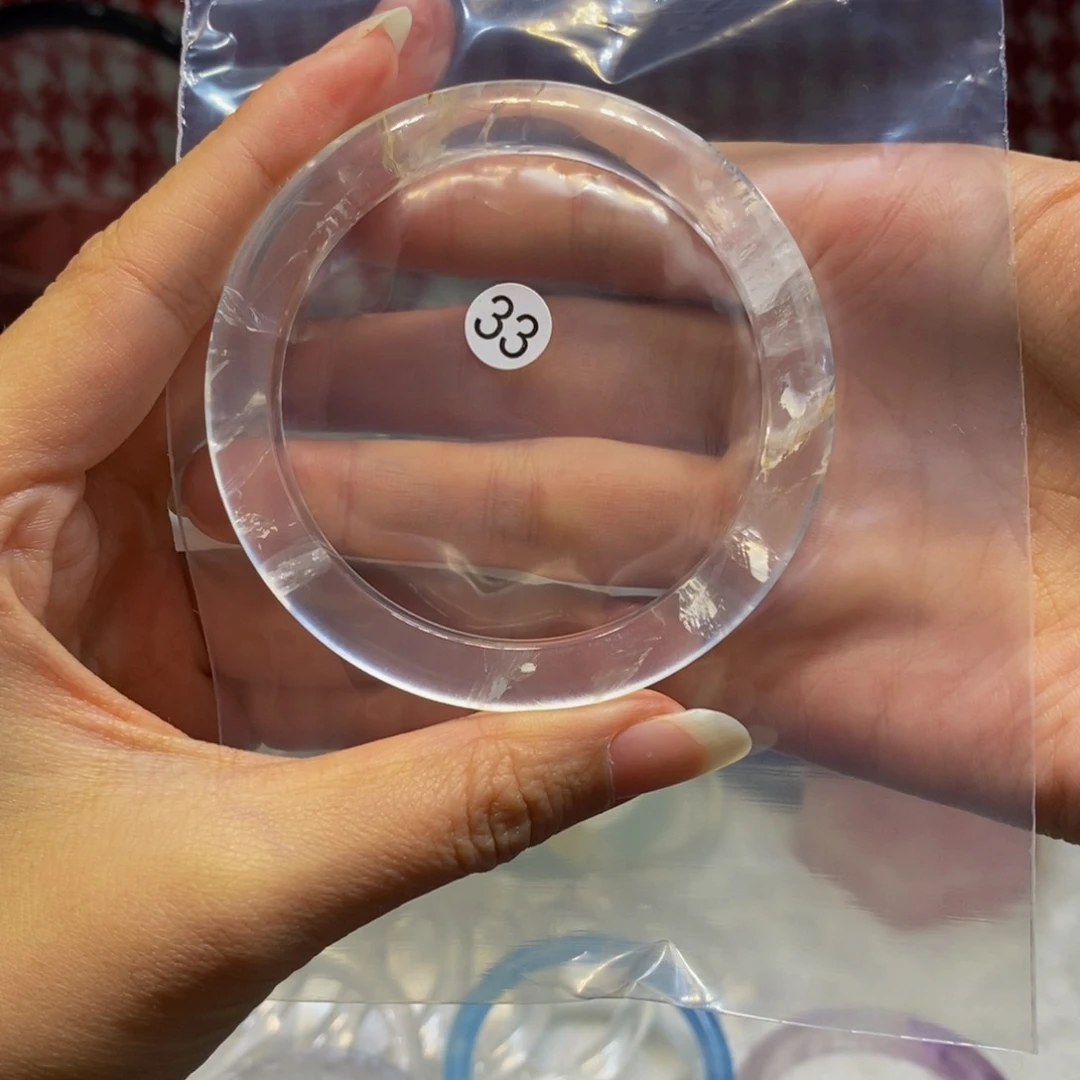 水晶手镯未镶嵌手镯56