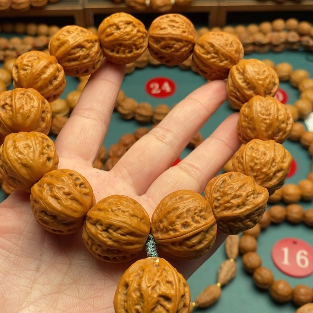 文玩核桃手串24尺寸八棱