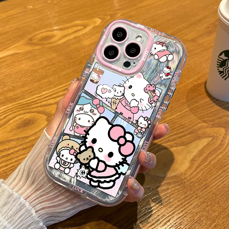 HelloKitty猫适用iphone16手机壳苹果华为vivo小米OPPO荣耀防摔套