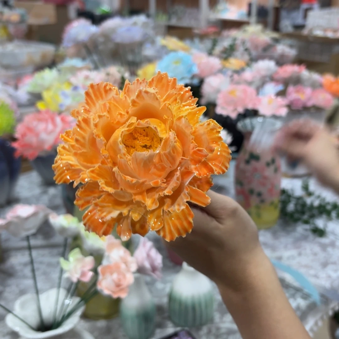 瑕疵2366 陶瓷花，拍满20发货，退款拉黑