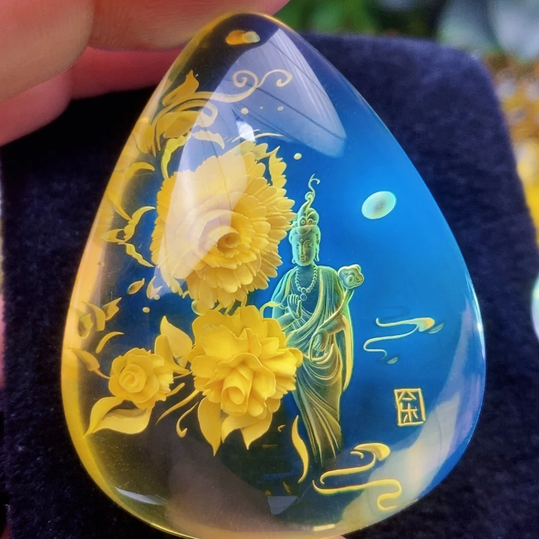 【闪购商品】金珀吊坠(不含链)未镶嵌