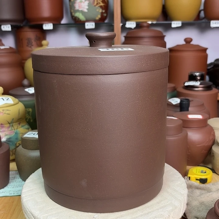 紫砂茶叶罐八饼茶叶罐386