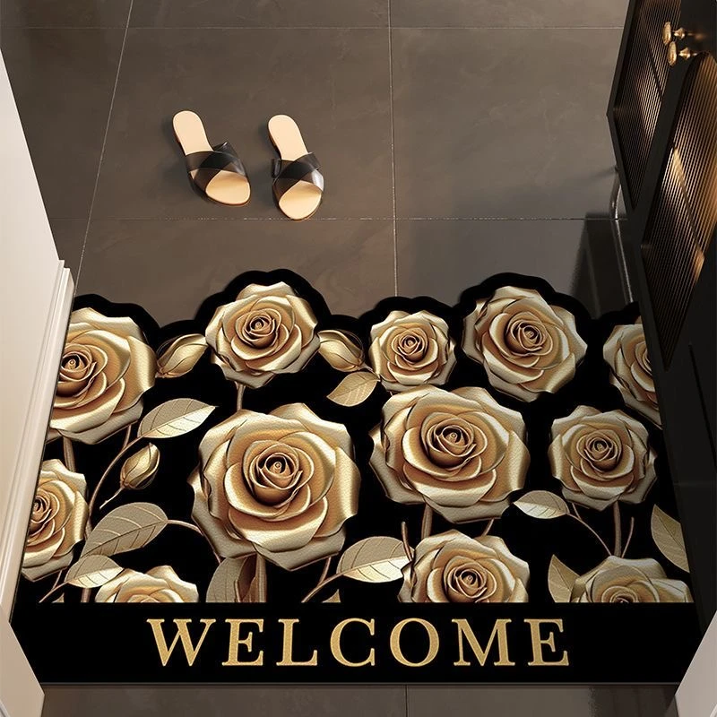 X207-1【50*80cm】硅藻泥地毯玄关门口入户玄关客厅卧室床边毯地垫