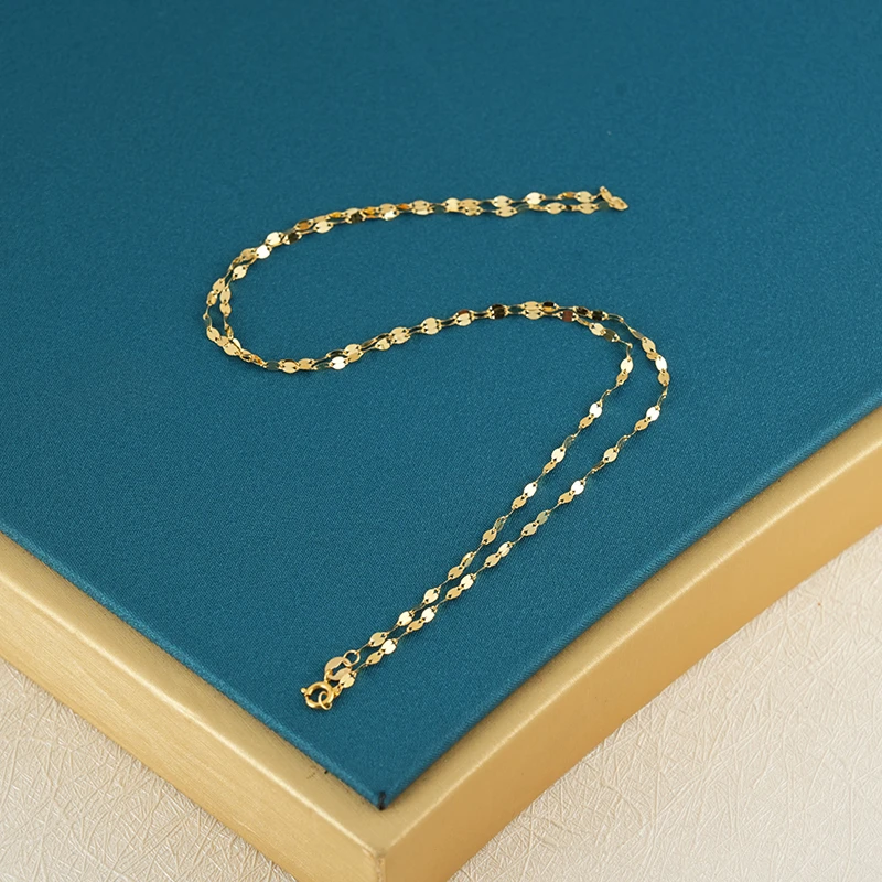 【小魏总返场福利】18k精致百搭金色鱼嘴项链（长度约45cm）