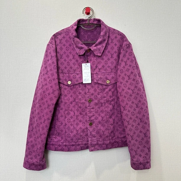 99新 LouisVuitton/路易威登 紫色牛仔外套/尺码54/编号20265