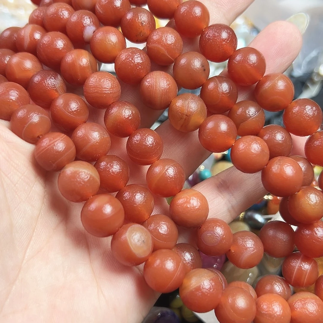 玛瑙/玉髓合金珠宝半成品A593. 老玛瑙一条12mm