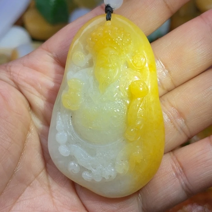 翡翠未镶嵌挂件缅甸翡翠