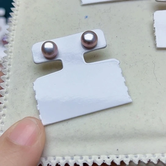 淡水珍珠耳饰未镶嵌指**甲