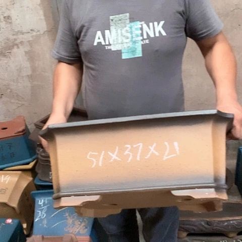 紫砂花盆手工制作