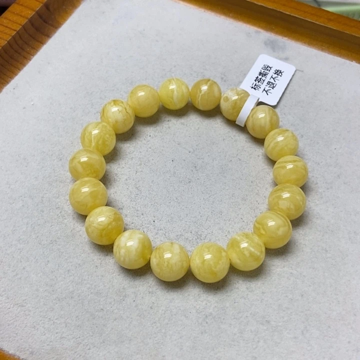 蜜蜡未镶嵌裸石手串