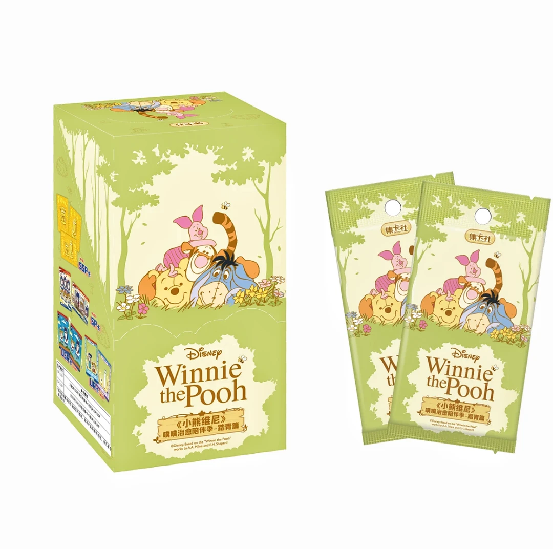 【七点九福】集卡社小熊维尼噗噗治愈陪伴季 - 踏春篇 收藏卡牌盲盒
