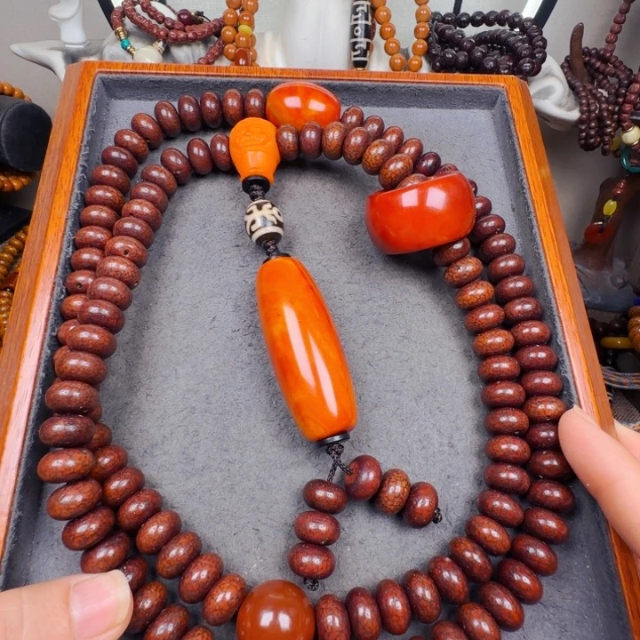 吊坠星月菩提脖挂