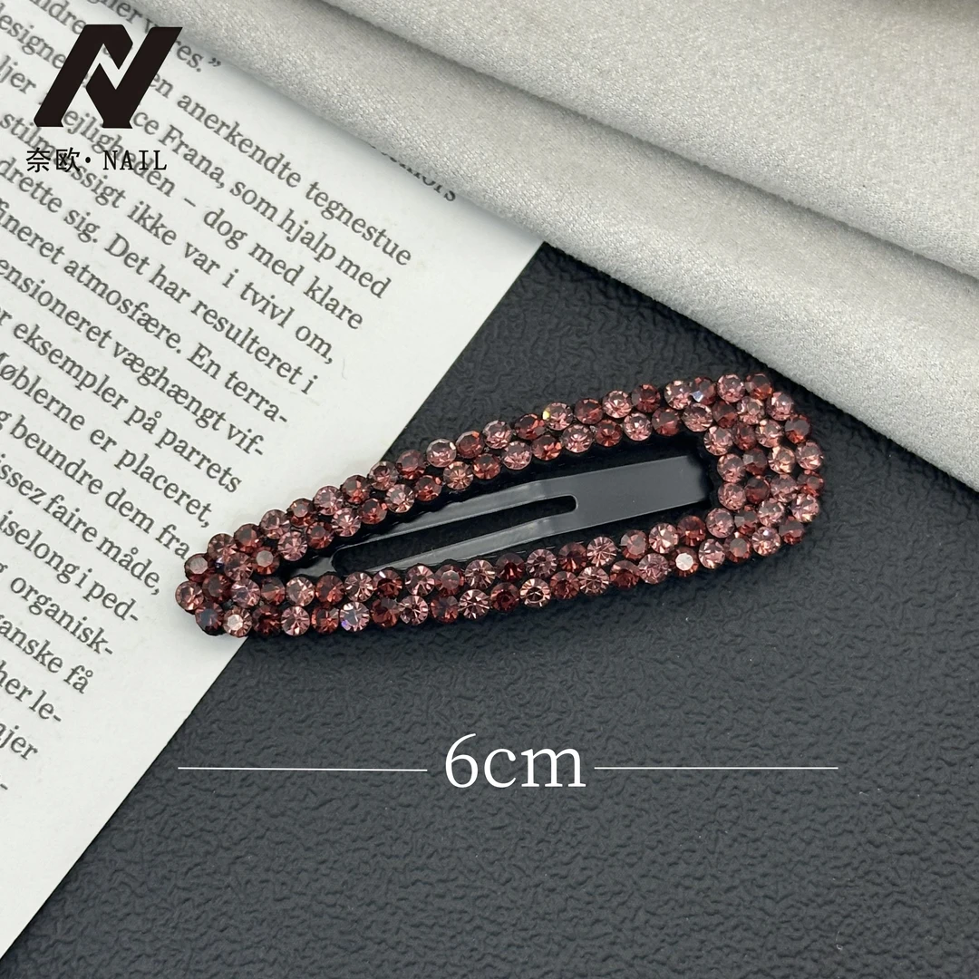【NAIL·奈欧】设计师系列6685满钻刘海侧边夹气质掰掰夹