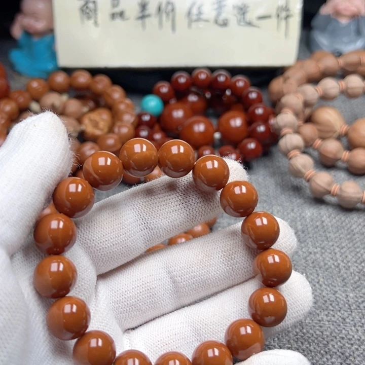 小***马手串橄榄核1.2全品超小孔