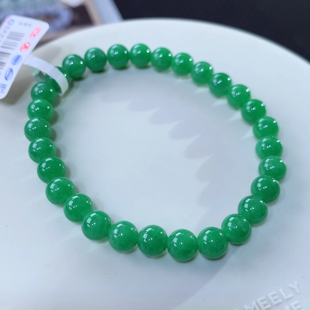 未镶嵌手串翡翠翡翠卡6.5